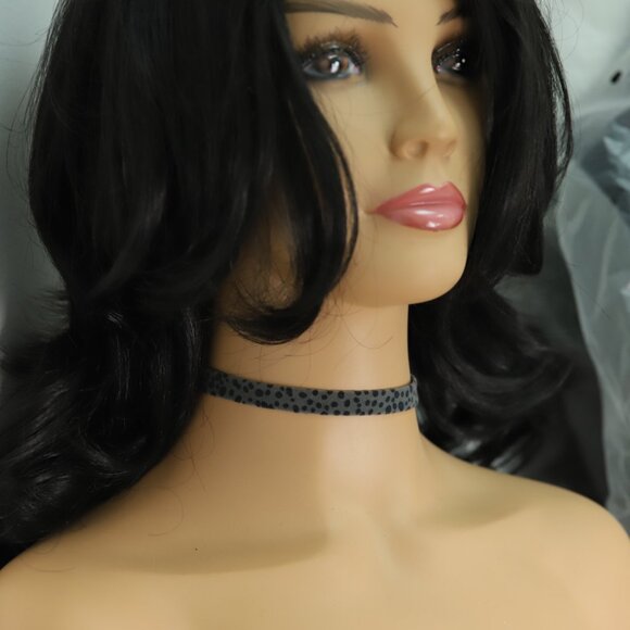 Gray Leopard Choker Adjustable Length Trendy Chokers (#25b) - Picture 7 of 9